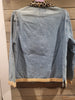Earth Sea & Sky Vintage Medium Denim Leopard Blue Safari Patchwork Jacket