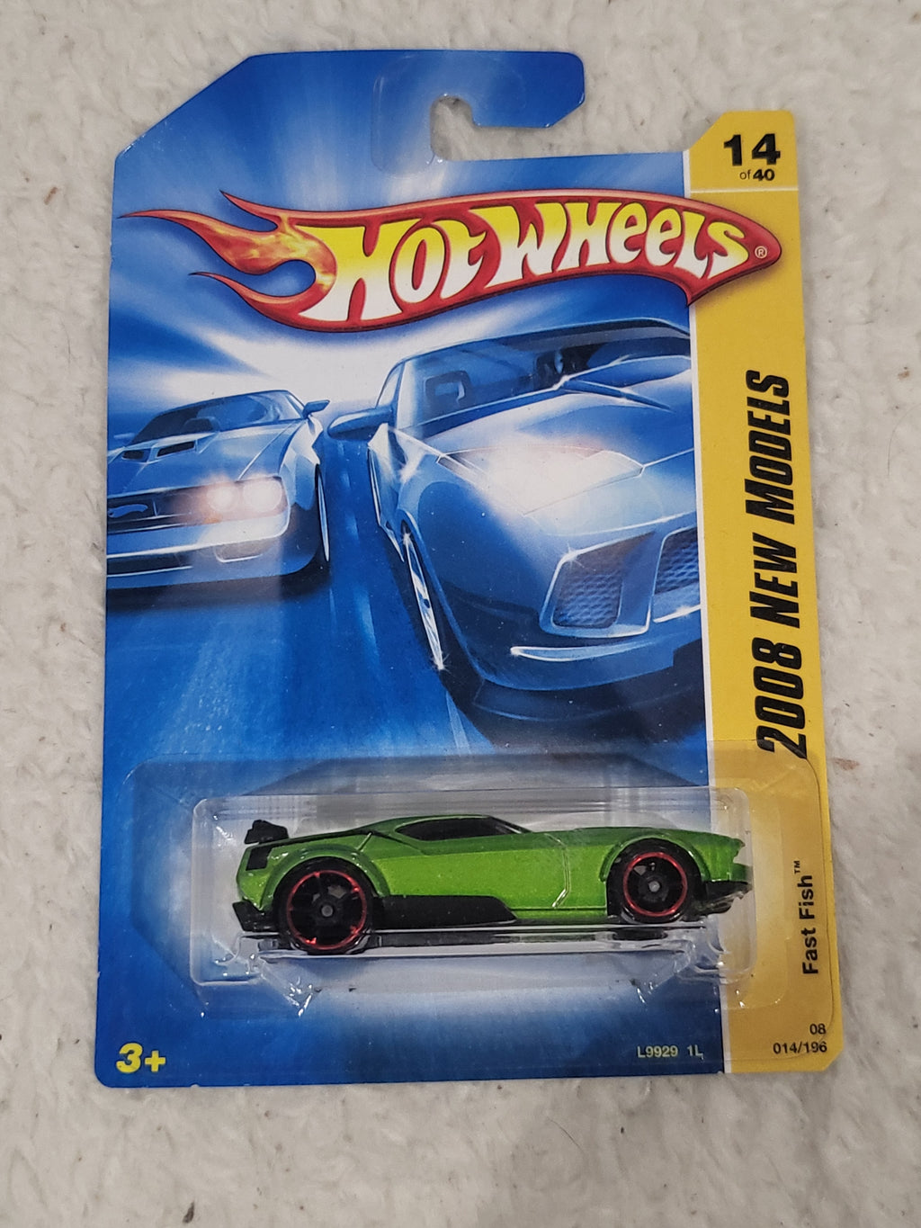 2008 Hot Wheels New Models #14/40 Fast Fish Lime Green Variant OH5 Wheels NEW