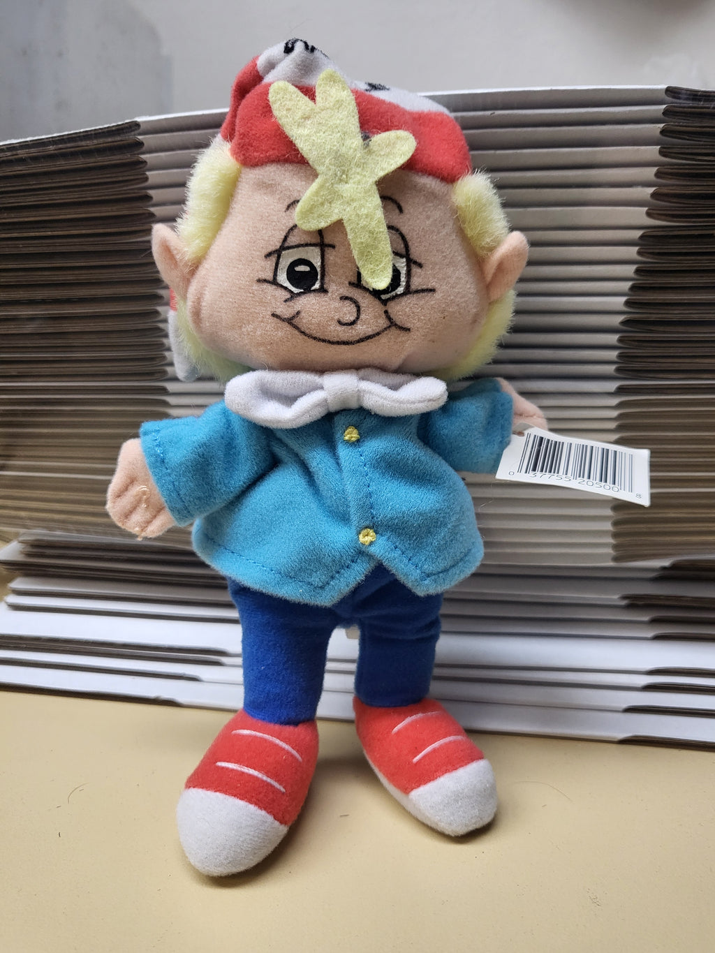 1997 Kellogg's Bean Bag Breakfast Bunch Rice Krispies Crackle 7.5" Plush Doll NWT