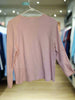 Vintage 1990's Hampshire Studio Pink Love Heart Cats Long Sleeve Petite XL Shirt