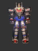 1997 Bandai Power Rangers In Space Astro Delta Black & Blue Megazord 9" Vintage Figure