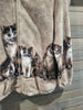 Vintage Blair Cat Themed Fleece Zippered Medium Unisex Sweater Jacket