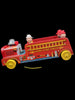 2004 Fisher Price Looky Fire Truck Town Parade Wooden Pull Toy With Bell