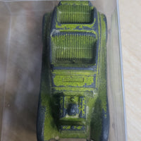 1970s Vintage Tootsie Toy Green Metal Roadster Die-Cast Car with Case