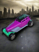 2016 McDonalds DC Universe Hot Wheels Joker Purple/Green Pullback Plastic Car
