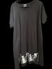 Vintage Michigan Rag Company M.R.C. Black Nightshirt With Cats One-Size Fits All USA