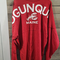 Spirit Jersey Authentic XL Ogunquit Maine Red Lobster Unisex Long Sleeve Sweatshirt