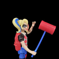 DC Mattel Super Hero Girls Harley Quinn 6" Action Figure With Movable Mallet