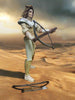 2000 Warner Bros N2 Mad Max Road Warrior Woman Figure With Bow Accessories