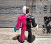 DC Imaginext Two-Face Batman Back view showing the split suit design