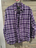 Vintage Cambridge Classics Medium Purple Plaid Flannel Long Sleeves Unisex Shirt