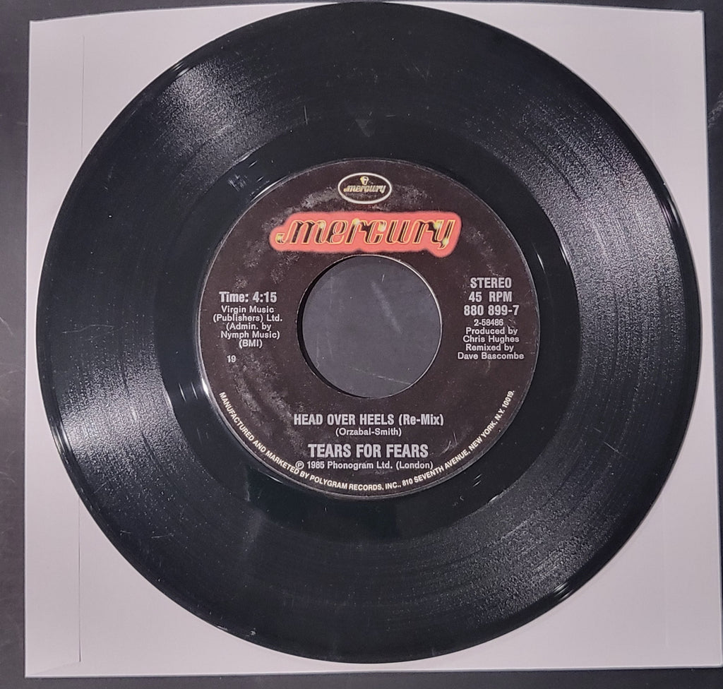 Tears For Fears Head Over Heels/When In Love With A Blind Man 45RPM Record