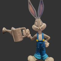 1994 Vintage Warner Brothers Looney Tunes Bugs Bunny 5.5" Figure With Watering Can