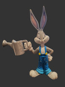 1994 Vintage Warner Brothers Looney Tunes Bugs Bunny 5.5" Figure With Watering Can