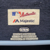 Majestic MLB Baseball Boston Red Sox Authentic Collection Blue Long M Sleeve Shirt
