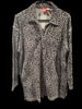 Vintage Liz Claiborne Liz & Co Petite Medium Animal Leopard Print Long Sleeves Shirt