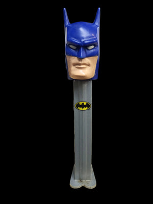 1995 Pez Candy Dispenser - DC Super Heroes Batman Gray & Blue Footed