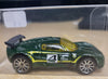 2003 Hot Wheels Lotus Elise Green #4 Yellow Windows 10 Spoke Variant w/Case