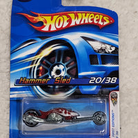 2006 Hot Wheels First Editions #20/38 Hammer Sled Cranberry Red Motorcycle #20 NEW