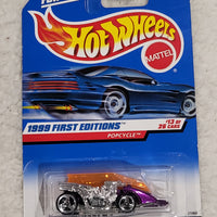 1999 Hot Wheels #913 First Editions Popcycle #13 of 26 Purple/Orange Hot Rod NEW
