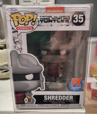 2021 Funko Pop Comics Nickelodeon TMNT #35 Shredder PX Exclusive With Protector