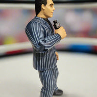 1999 Jakks WWE WWF Rare Shane McMahon Blue Pinstripe Suit Wrestling Figure w/Mic