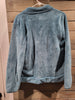 Vintage Animal Rescue Site Turqouise Plush Large Paw Print Polyester Jacket