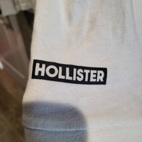 Hollister California Medium White Long Sleeves Shirt Surf Design
