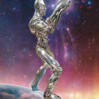 1997 Toybiz Marvel Cosmic Power Blasts 5" Silver Surfer Action Figure