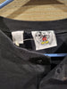Mickey & Co Black Long Sleeve L Henley Shirt W/ Embroidered Disney Mickey Mouse Patch