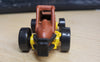 1996 Hot Wheels Slideout Brown/Yellow Base Die Cast Car Gold 5 Spoke w/Case