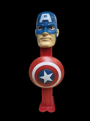 2016 Pez Candy Dispenser - Marvel Captain America With Shield Accessory 5.9