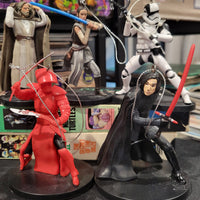 Disney Star Wars Set of 5 Cake Toppers/Ornament Figures Rey Luke Skywalker & More