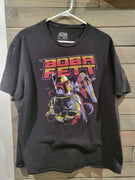 Star Wars Mad Engine Hot Topic Boba Fett 2XL (XXL) Black Retro Graphic T-Shirt