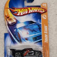 2006 Hot Wheels Track Stars Baseline Black #8/12 5 Spoke Silver Wheels #116 NEW
