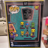2022 Funko Pop Disney Nightmare Before Christmas #807 Blacklight Mayor With Case