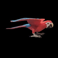 2006 Safari Ltd. Green-Winged Macaw Wings Of The World 4.5" Animal Kingdom Figure