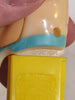 1992 Pez Candy Dispenser Fred Flintstone Yellow Footed Hanna-Barbera Vintage