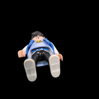 1992 Geobra Man Rock Star Z on Shirt Blue Vest Elvis Style Hair Vintage Playmobil Toy