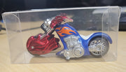 2007 Maisto Lobo 1:64 Blue Voodoo Skull Die-Cast Series XIII Motorcycle w/Case
