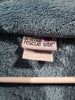 Vintage Animal Rescue Site Turqouise Plush Large Paw Print Polyester Jacket
