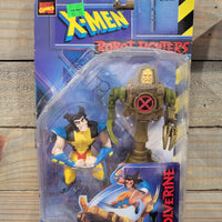 1997 Toybiz Marvel X-Men Robot Fighters Wolverine w/Sabretooth Droid New