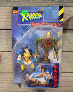 1997 Toybiz Marvel X-Men Robot Fighters Wolverine w/Sabretooth Droid New