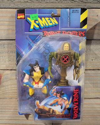 1997 Toybiz Marvel X-Men Robot Fighters Wolverine w/Sabretooth Droid New