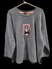 Vintage Avalon Plus 1x Gray Cat & Mouse Themed Long Sleeves Plush Sweatshirt
