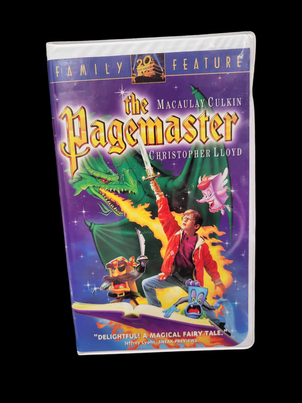 The Pagemaster Family Feature VHS Clamshell Macaulay Culkin Christopher Lloyd