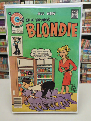 Chic Young's Blondie #217 (1976) Charlton Comics Paul Fung Cover Art FINE TV Show
