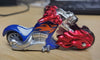 2007 Maisto Lobo 1:64 Blue Voodoo Skull Die-Cast Series XIII Motorcycle w/Case