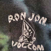 Ron Jon Volcom Tie Dye Long Sleeves Medium Hawaiian Surfer Shirt