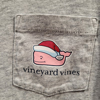 Vineyard Vines Gray Merry Christmas 2017 Holiday Themed Medium Long Sleeves Shirt